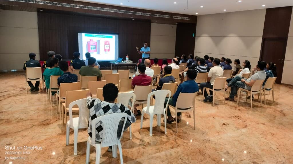 Boardroom fire safety orientation