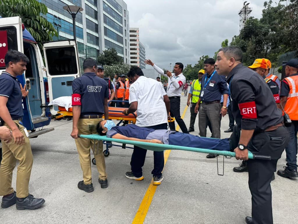 Stretcher handling practical