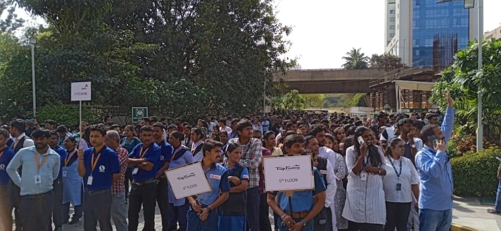 Hospitality staff drill