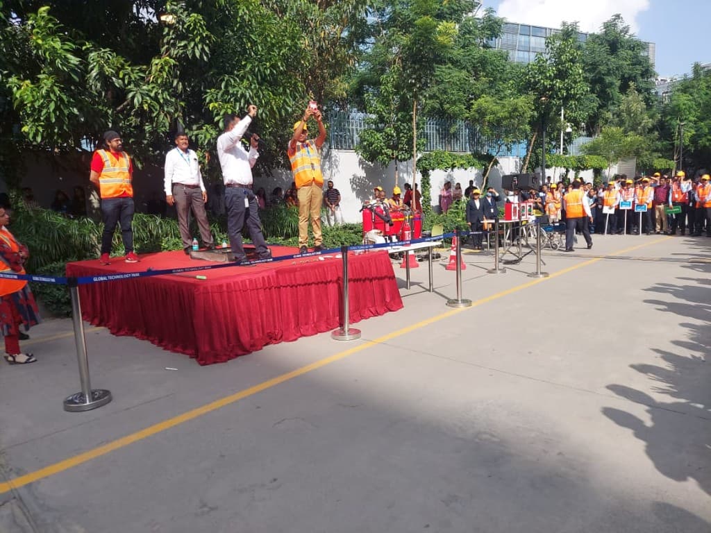 Outdoor evacuation training