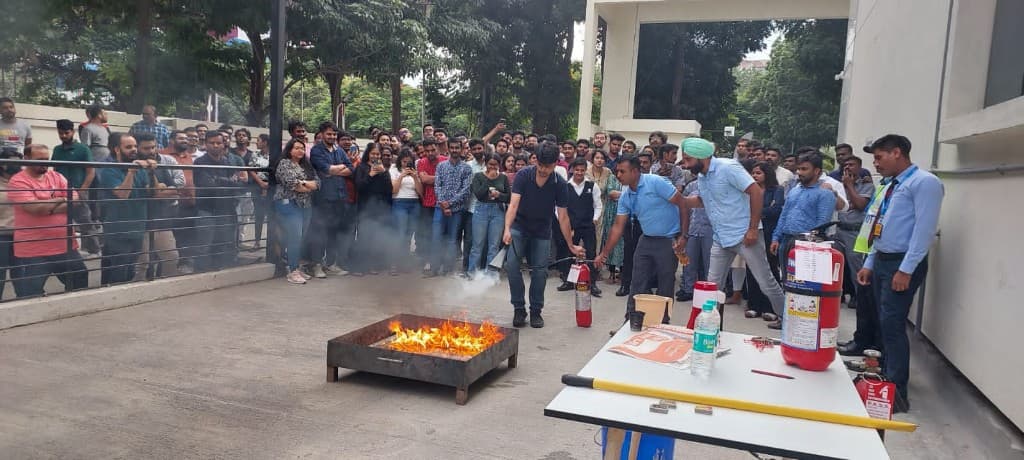 Corporate practical fire drill