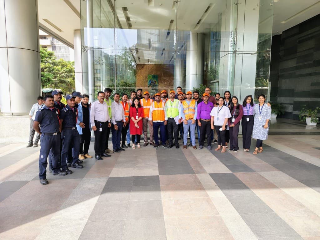 Corporate lobby group photo